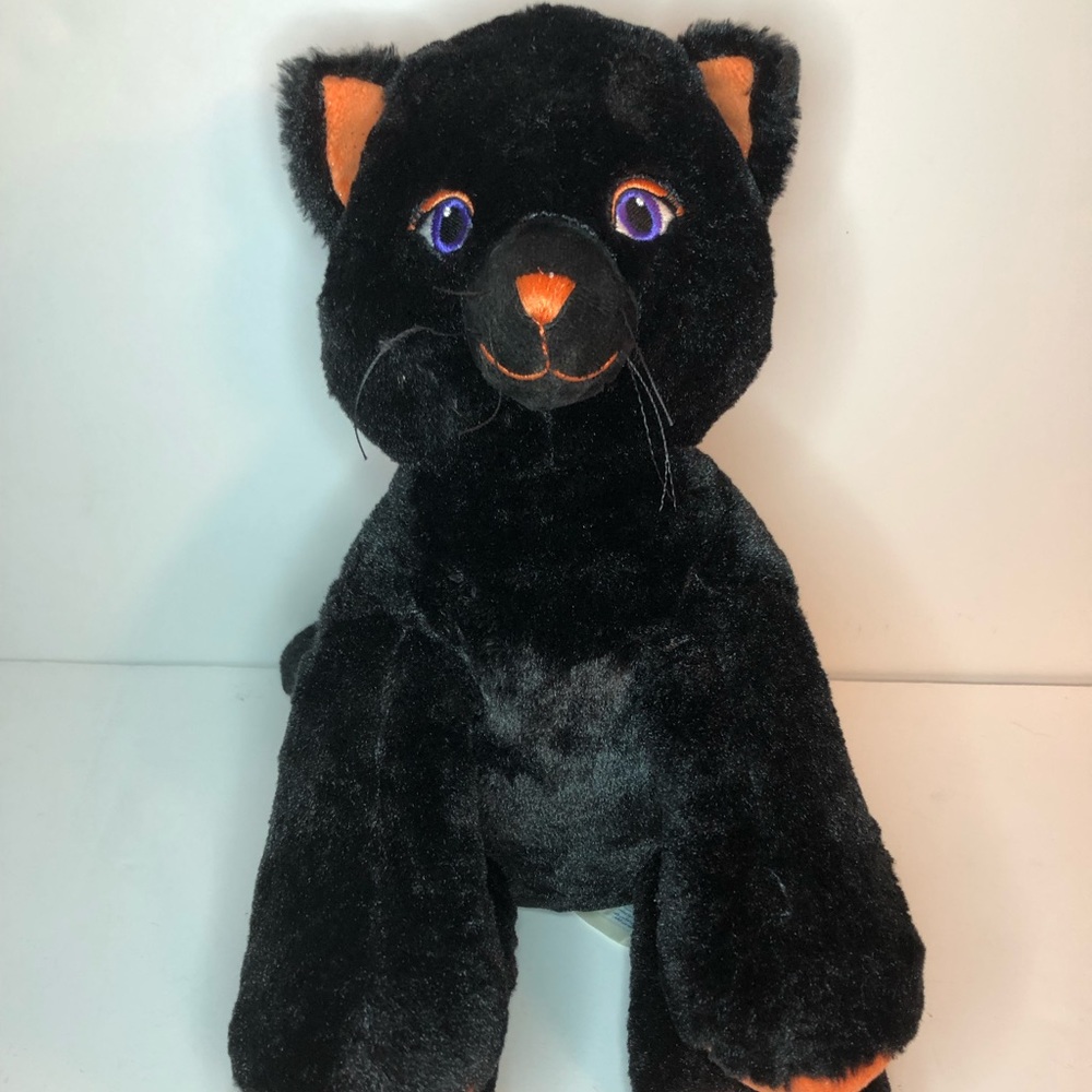 Build A Bear Lucky Kitty Plush Black Cat 14”